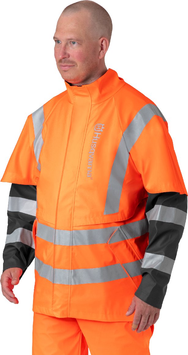 Husqvarna Wetterschutzjacke Functional High Viz DIN 20471 Klasse 3 EN 343 – Bild 2