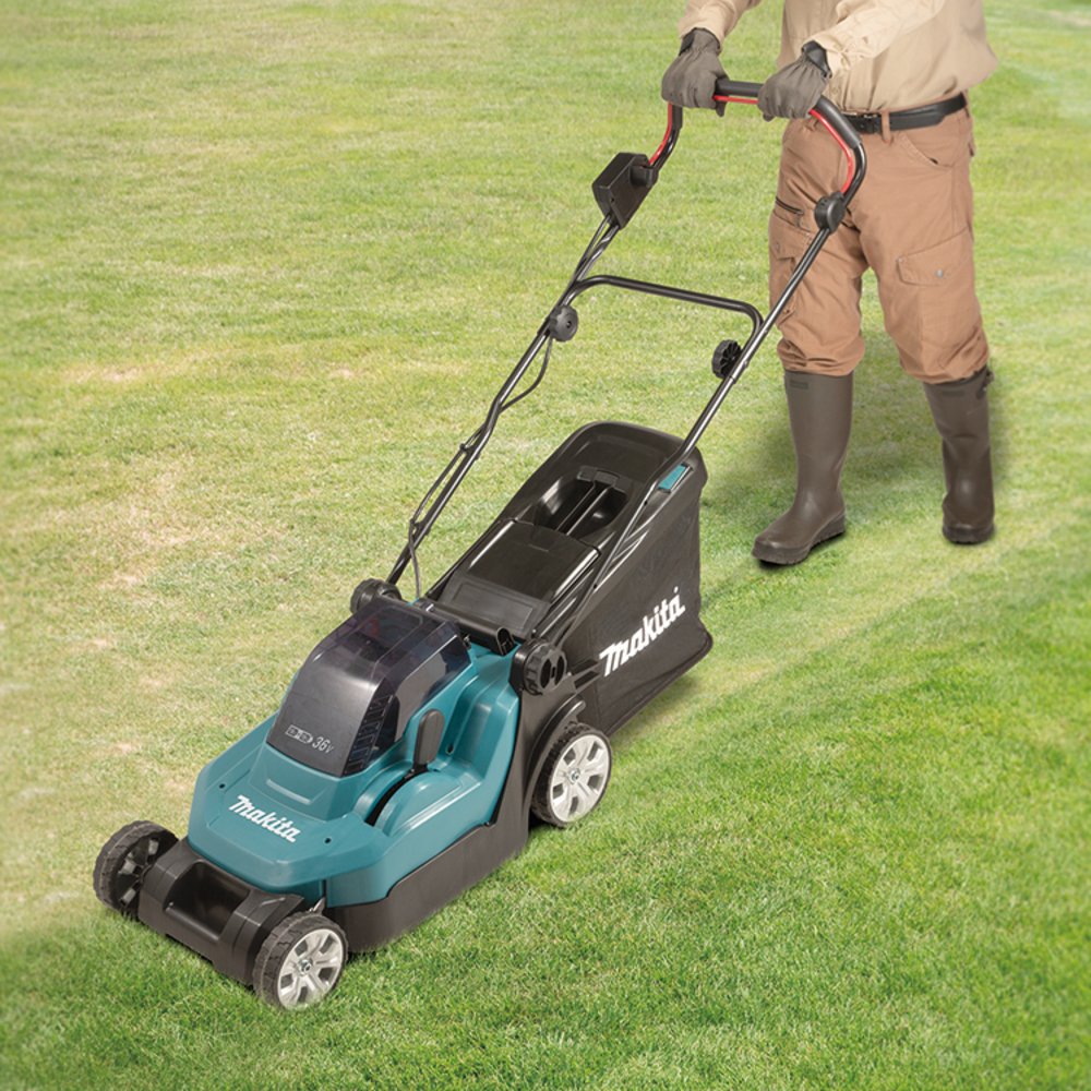 Makita Akku-Rasenmäher DLM382PM2 mit 2 x 4 Ah Akku und Ladegerät - Modell 2025 – Bild 2