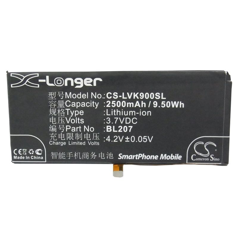 Li-Polymer Battery fits Lenovo, k100, k900 3.7V, 2500mAh – Bild 5