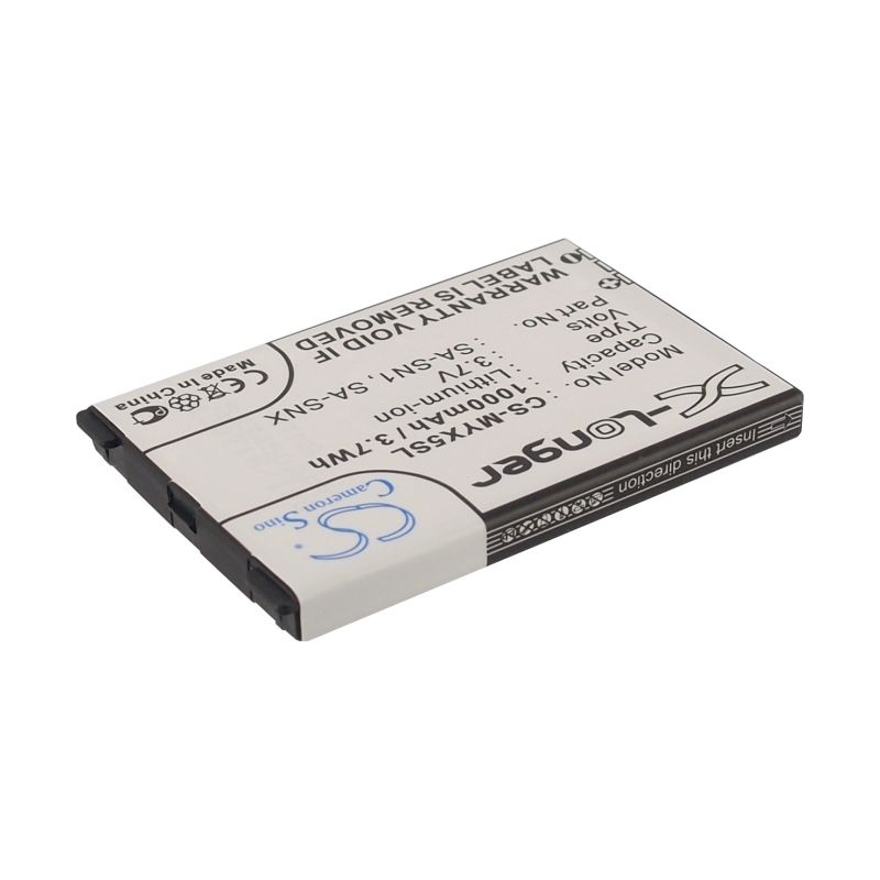 Li-ion Battery fits Sagem, myx3, my-x3, myx3d 3.7V, 1000mAh – Bild 2