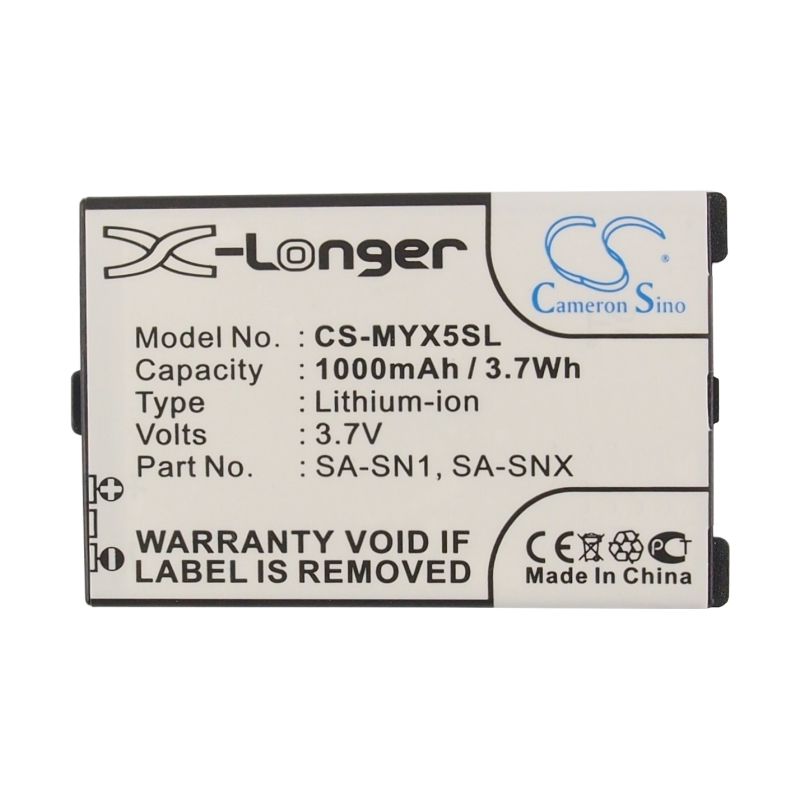 Li-ion Battery fits Sagem, myx3, my-x3, myx3d 3.7V, 1000mAh – Bild 5
