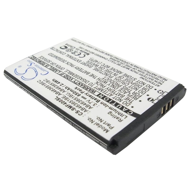 Li-ion Battery fits Samsung, blade, chart, chat 322 3.7V, 650mAh – Bild 2