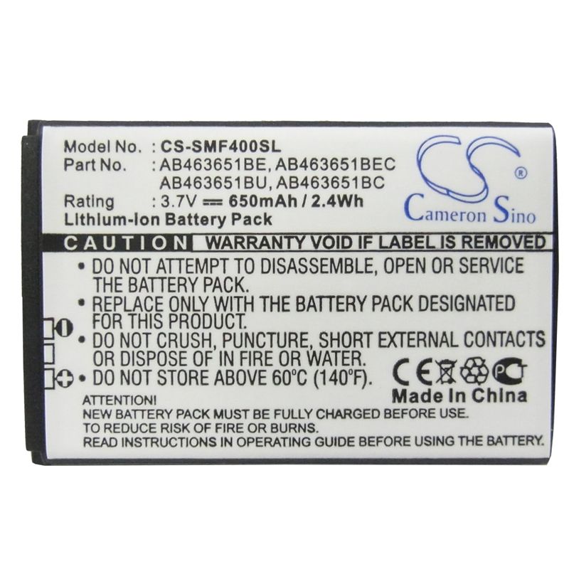 Li-ion Battery fits Samsung, blade, chart, chat 322 3.7V, 650mAh – Bild 5