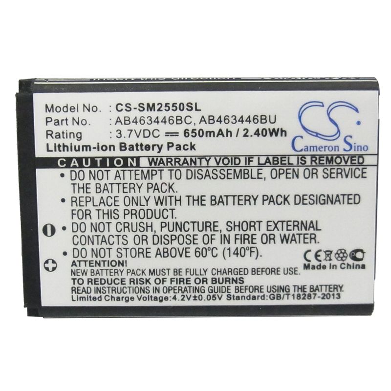 Li-ion Battery fits Samsung, champ, diva folder, gt-c3300 3.7V, 650mAh – Bild 5