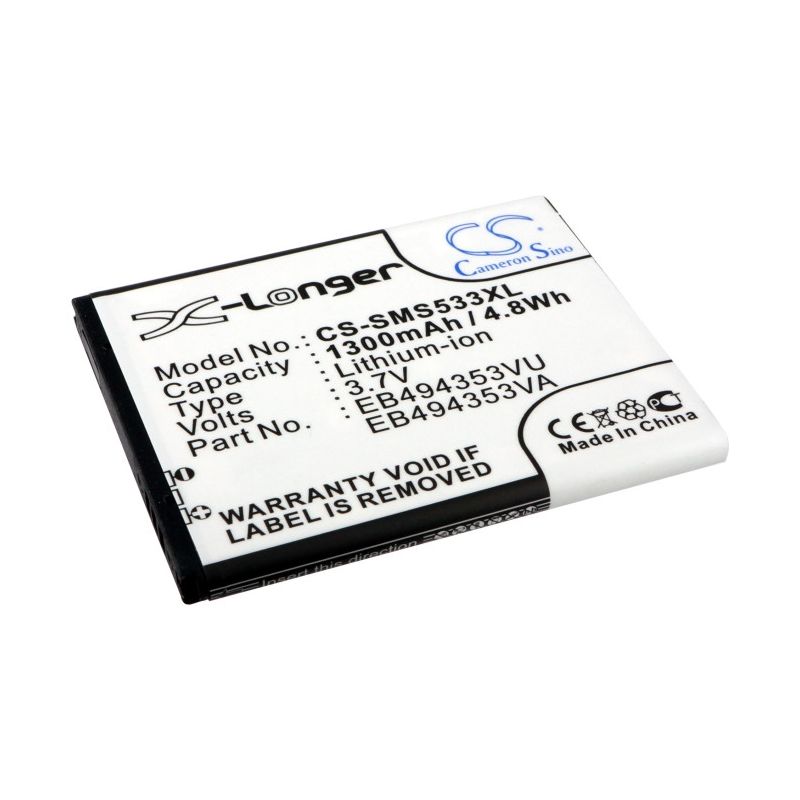 Li-ion Battery Fits Samsung, Dart, Doubletime, Galaxy 551 3.7v, 1300mah – Bild 2