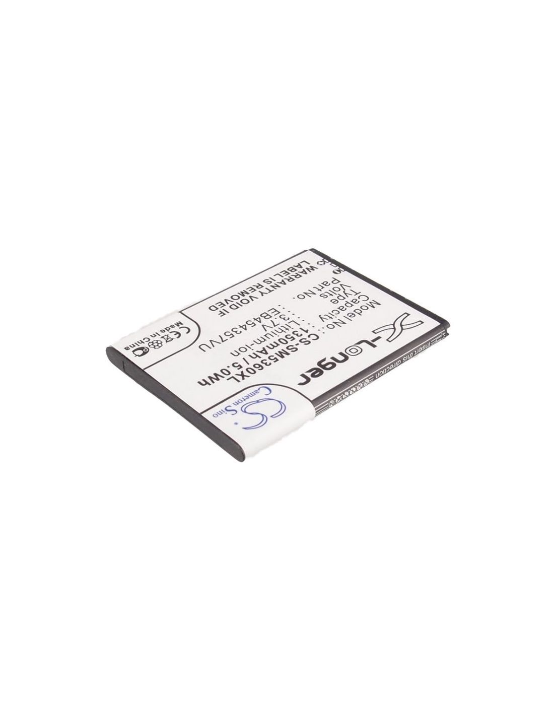 Li-ion Battery fits Samsung, galaxy chat, galaxy m pro 2, galaxy m pro ii 3.7V, 1350mAh – Bild 2