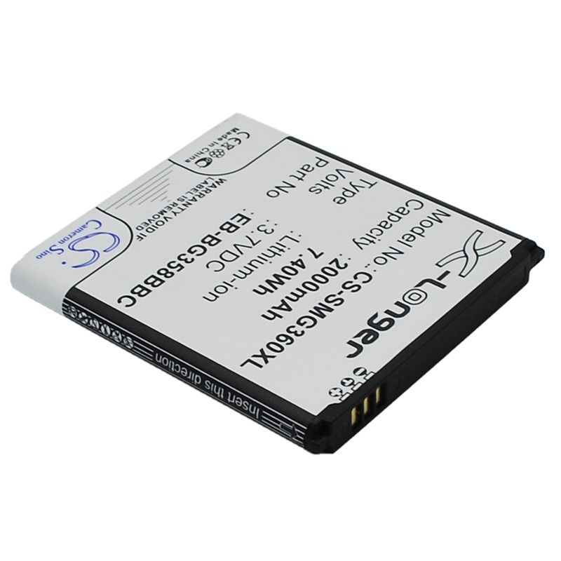 Li-ion Battery fits Samsung, galaxy core lite 4g td-lte, sm-g3556, sm-g3586h 3.7V, 2000mAh – Bild 2