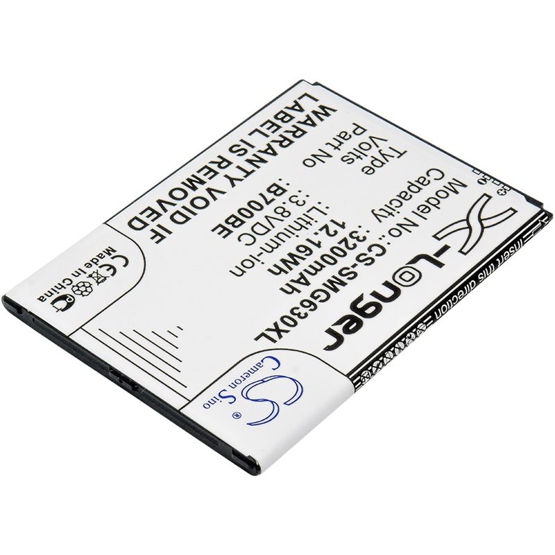 Li-ion Battery Fits Samsung, Galaxy Mega 6.3, Galaxy Mega 6.3 Duos, Galaxy Mega 6.3 Lte 3.8v, 3200mah – Bild 2