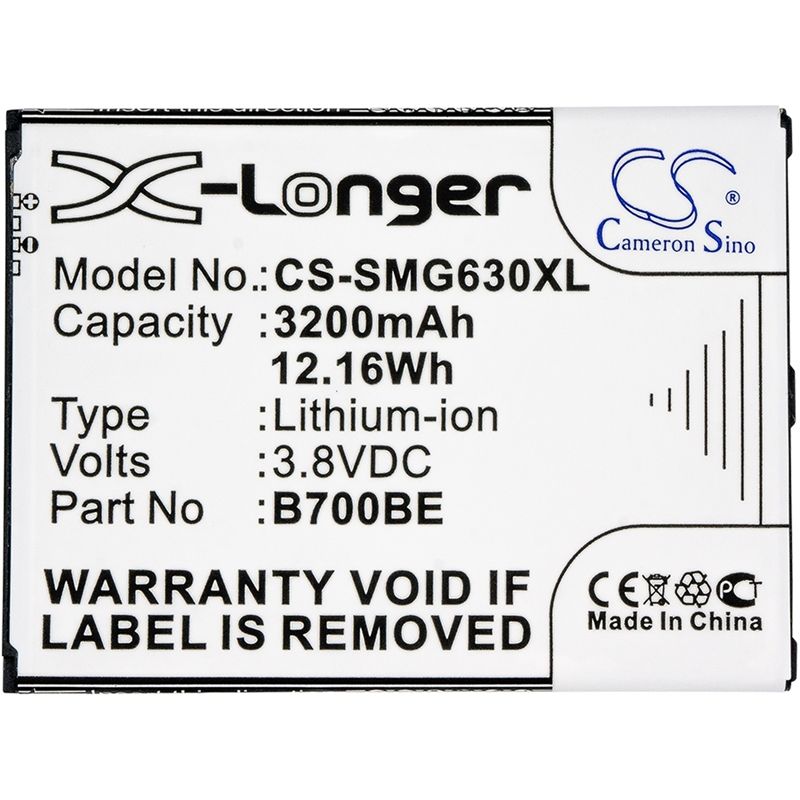 Li-ion Battery Fits Samsung, Galaxy Mega 6.3, Galaxy Mega 6.3 Duos, Galaxy Mega 6.3 Lte 3.8v, 3200mah – Bild 5