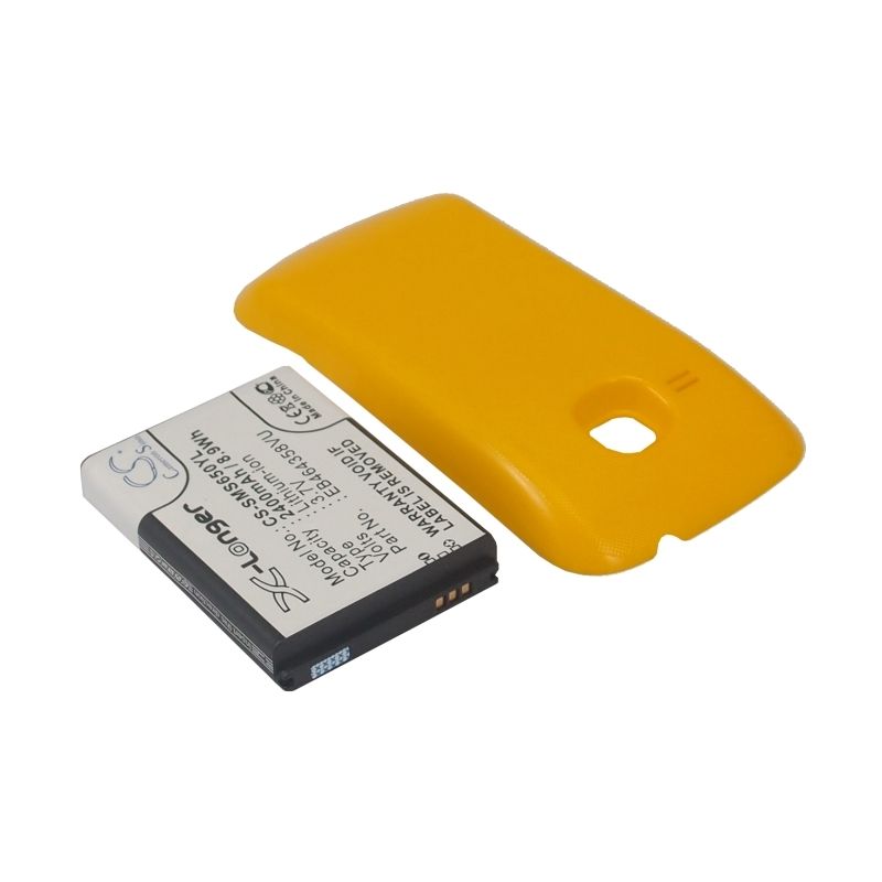 Yellow 3.7V 2400mAh Samsung, galaxy mini 2, gt-s6500, gt-s6500d Replacement Battery – Bild 2