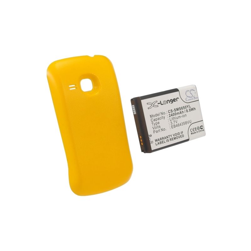 Yellow 3.7V 2400mAh Samsung, galaxy mini 2, gt-s6500, gt-s6500d Replacement Battery – Bild 5