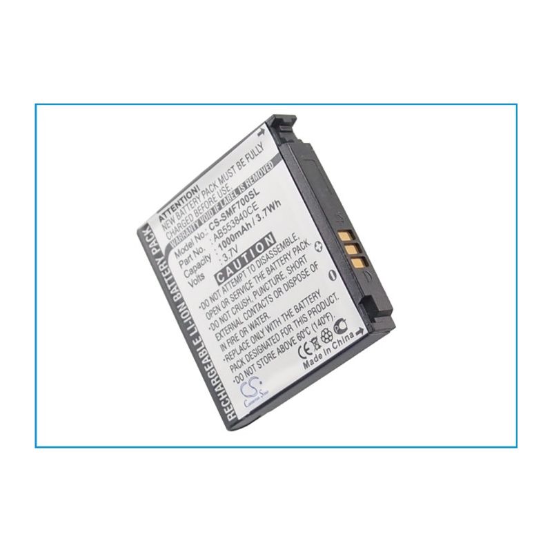 Li-ion Battery fits Samsung, gh-m8800h, sgh-f700, sgh-f700v 3.7V, 1000mAh – Bild 5