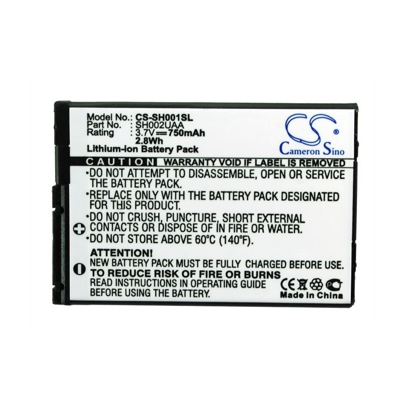 Li-ion Battery fits Sharp, sh001, sh002, sh004 3.7V, 750mAh – Bild 5
