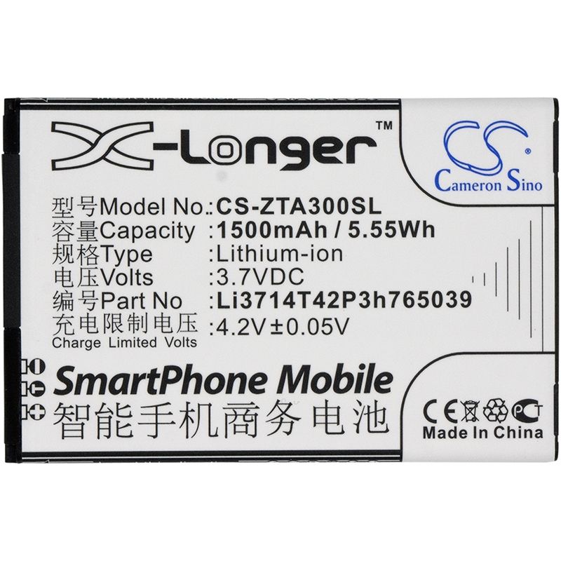 Li-ion Battery fits Zte, af3, af5, blade a3 3.7V, 1500mAh – Bild 5
