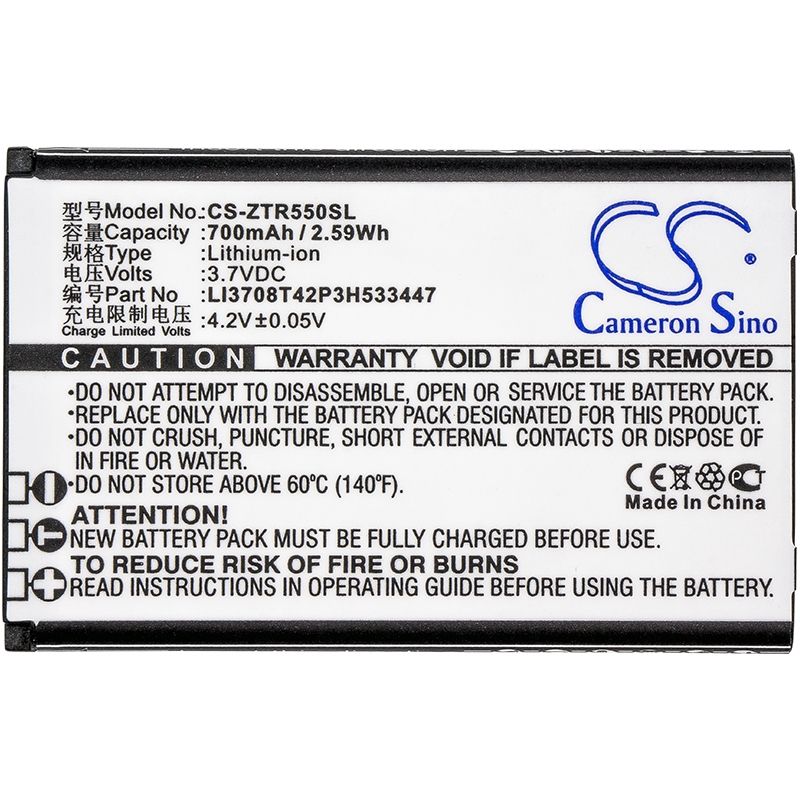 Li-ion Battery fits Zte, r550 3.7V, 700mAh – Bild 3