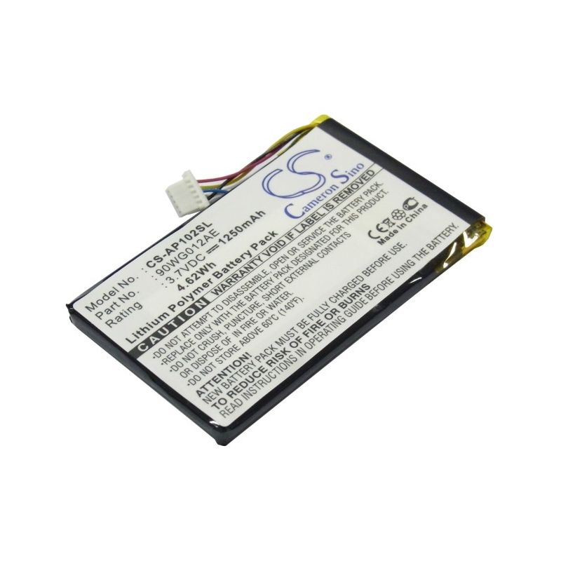 Li-Polymer Battery fits Asus, 90wg012ae1155l1, S102, S102 Multimedia Navigator 3.7V, 1250mAh – Bild 2
