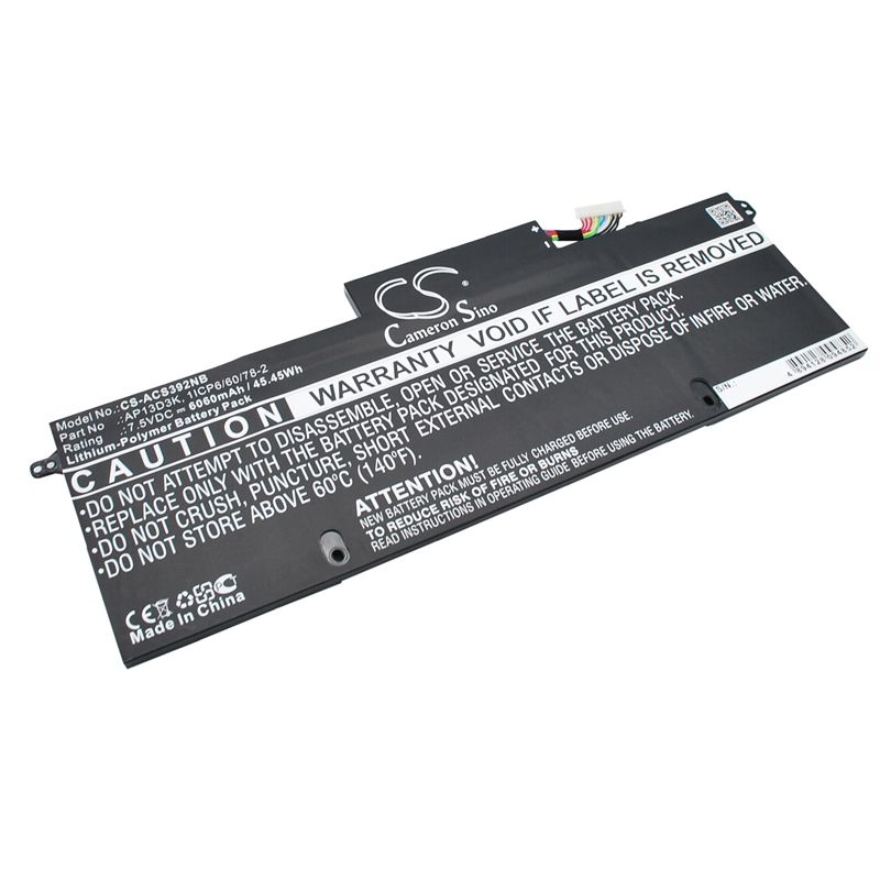 Li-Polymer Battery fits Acer, Aspire S3-392g 7.5V, 6060mAh – Bild 3