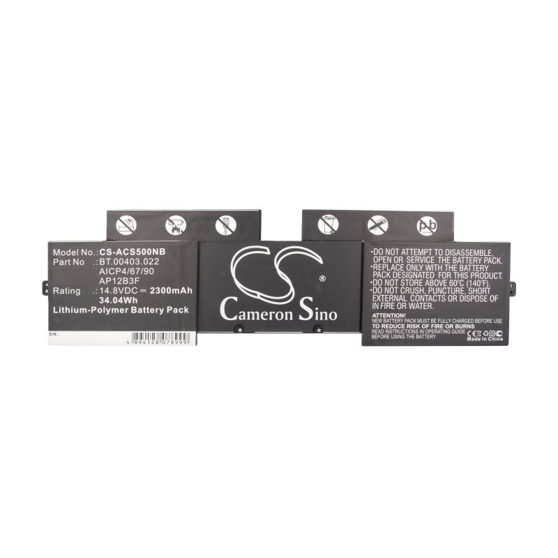 Li-Polymer Battery fits Acer, Aspire S5-391-6495, Aspire S5, Aspire S5 -391-73514g12kk 14.8V, 2300mAh – Bild 5