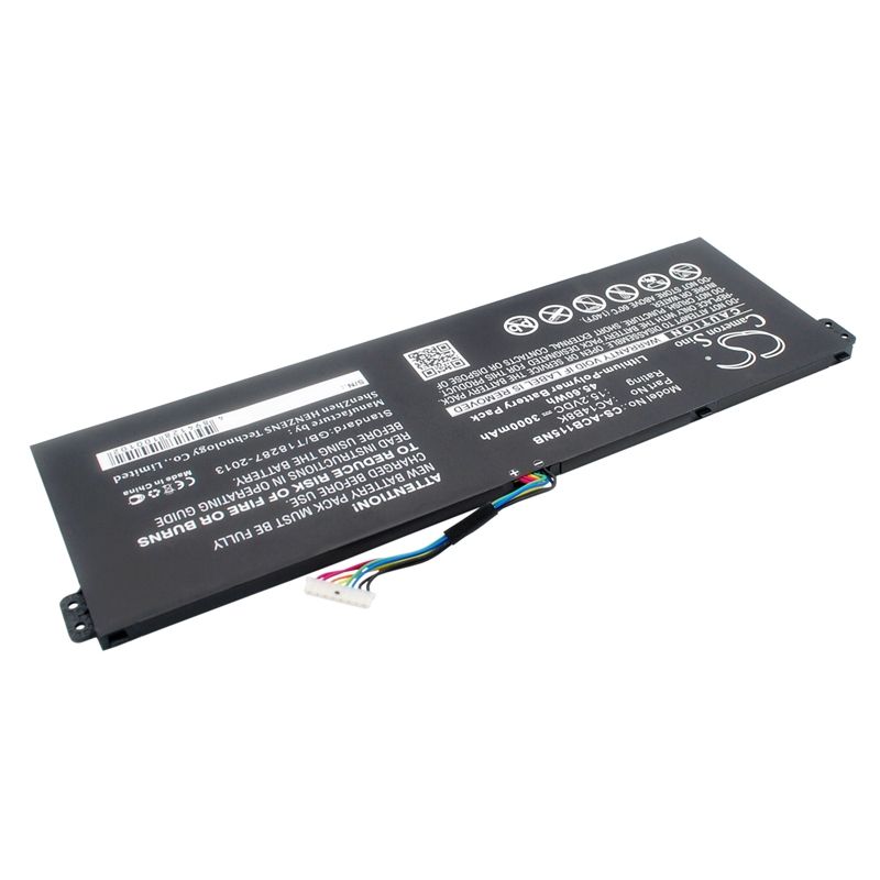 Li-Polymer Battery fits Acer, Aspire E3-111, Aspire E3-112, Aspire E3-112m 15.2V, 3000mAh – Bild 3