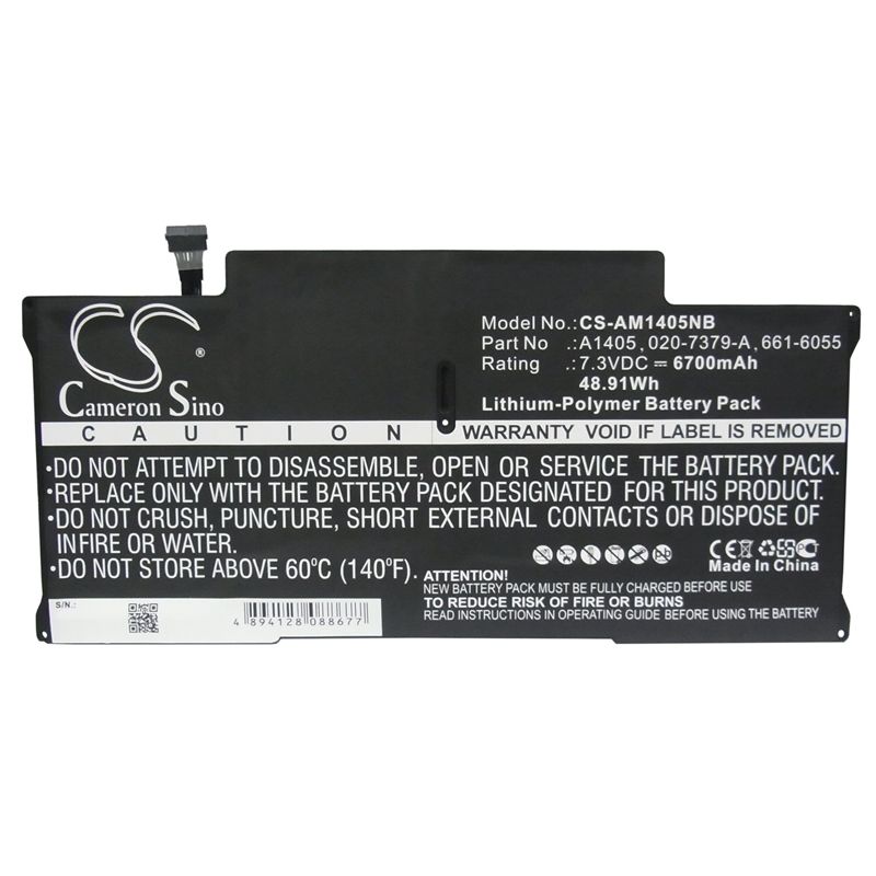Li-polymer Battery Fits Apple, Macbook Air "core I5" 1.6 13" A1369 Mid-2011, Macbook Air "core I7" 1.8 13" 7.3v, 6700mah – Bild 5