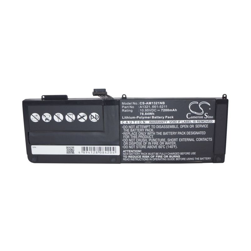 Li-polymer Battery Fits Apple, A1286, A1286 Macbookpro5.4 Mid 2009 10.95v, 7200mah – Bild 5