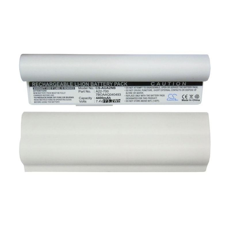 White 7.4V 4400mAh Asus, Eee Pc 2g Linux, Eee Pc 2g Surf(256 Ram), Eee Pc 2g Surf/linux Replacement Battery – Bild 5