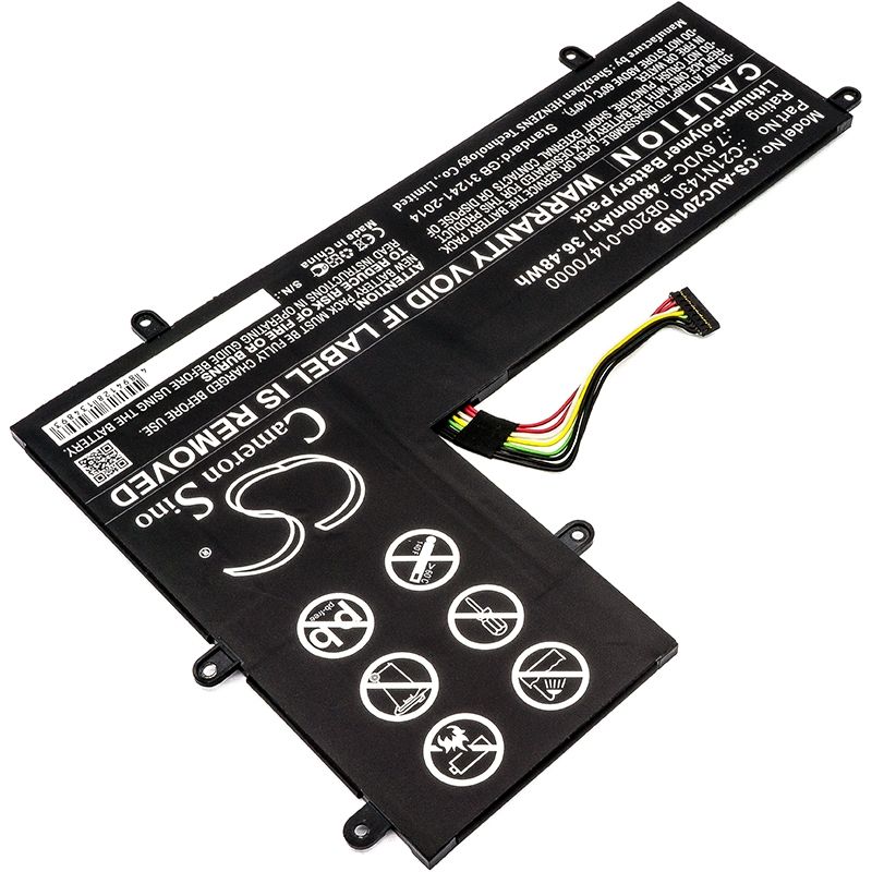 Li-Polymer Battery fits Asus, Chromebook C201, Chromebook C201p, Chromebook C201pa 7.6V, 4800mAh – Bild 2