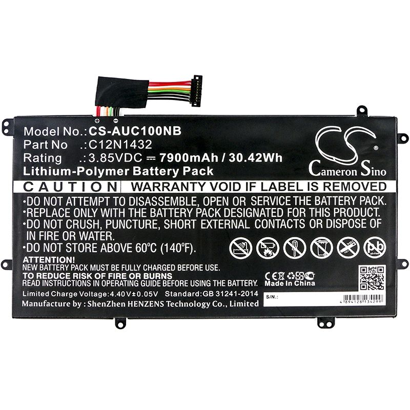 Li-polymer Battery Fits Asus, 90nl0971-m00290, C100pa, C100pa-db01 3.85v, 7900mah – Bild 3