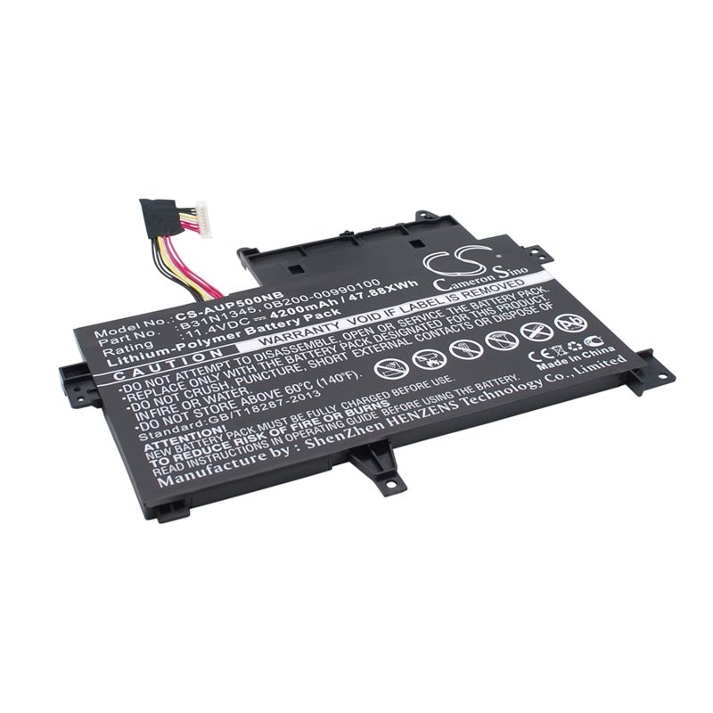 Li-polymer Battery Fits Asus, Transformer Book Flip Tp500la, Transformer Book Flip Tp500lb 11.4v, 4200mah – Bild 2