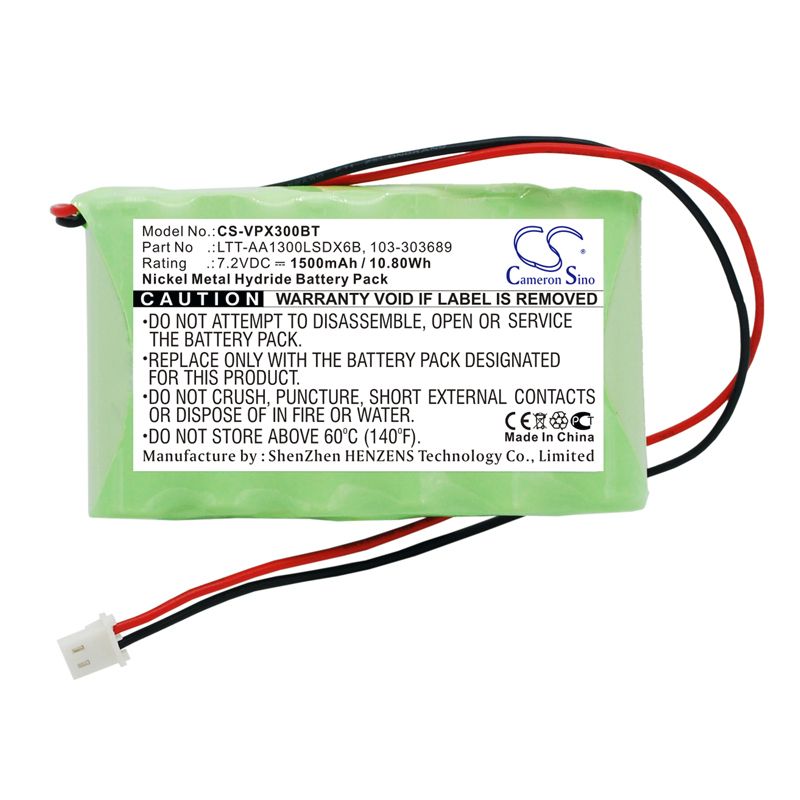 Ni-MH Battery fits Visonic, Powermaster 30 Control Panel 7.2V, 1500mAh – Bild 3