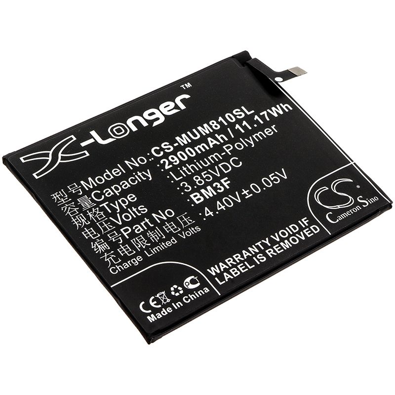 Li-Polymer Battery fits Xiaomi, Mi 8 Explorer, Mi 8 Explorer Edition 3.85V, 2900mAh