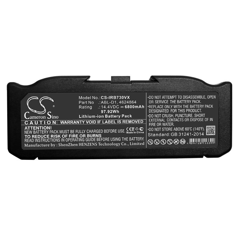 Super Extended Li-ion Battery fits Irobot, Roomba i7, Roomba i7+ Roomba e5, 14.4V, 6800mAh – Bild 5