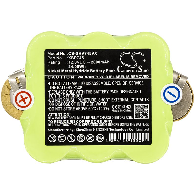 Ni-MH Battery fits Shark, Sv745 12.0V, 2000mAh – Bild 3