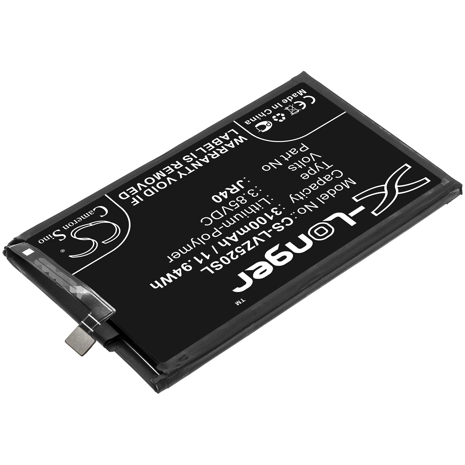 Li-Polymer Battery fits Lenovo, Jr40 3.85V, 3100mAh – Bild 2