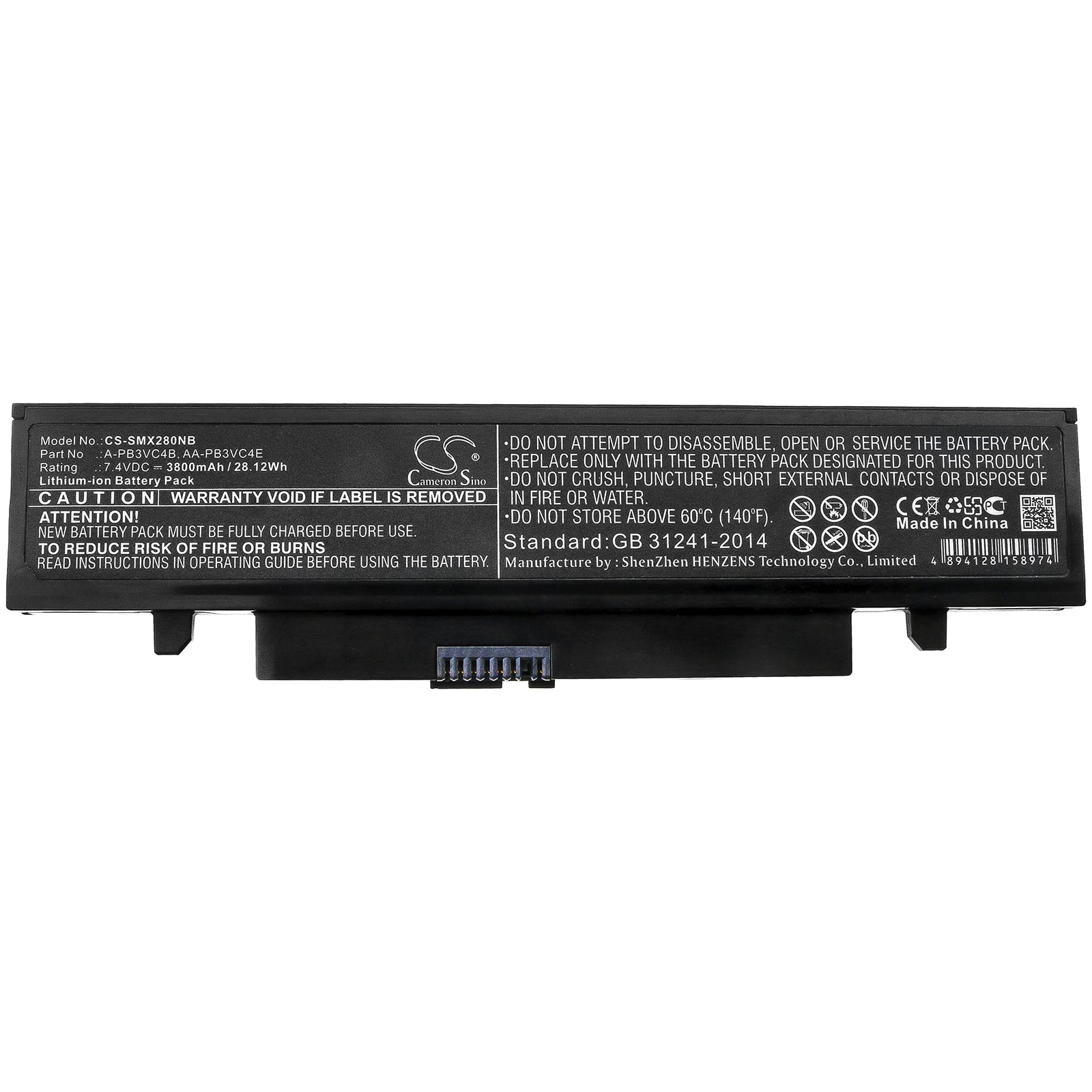 Li-ion Battery fits Samsung, Aa-pb3vc4b, Aa-pb3vc4e 7.4V, 3800mAh – Bild 3