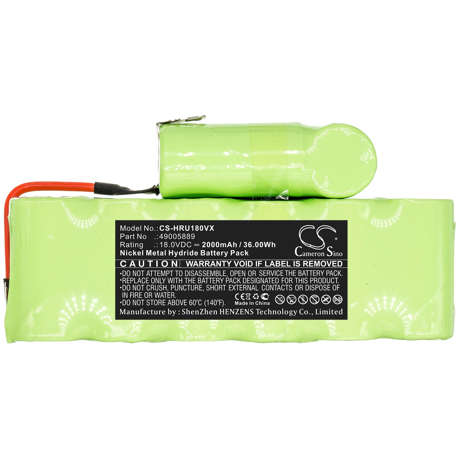 Ni-MH Battery fits Hoover, 49005889 18.0V, 2000mAh – Bild 3