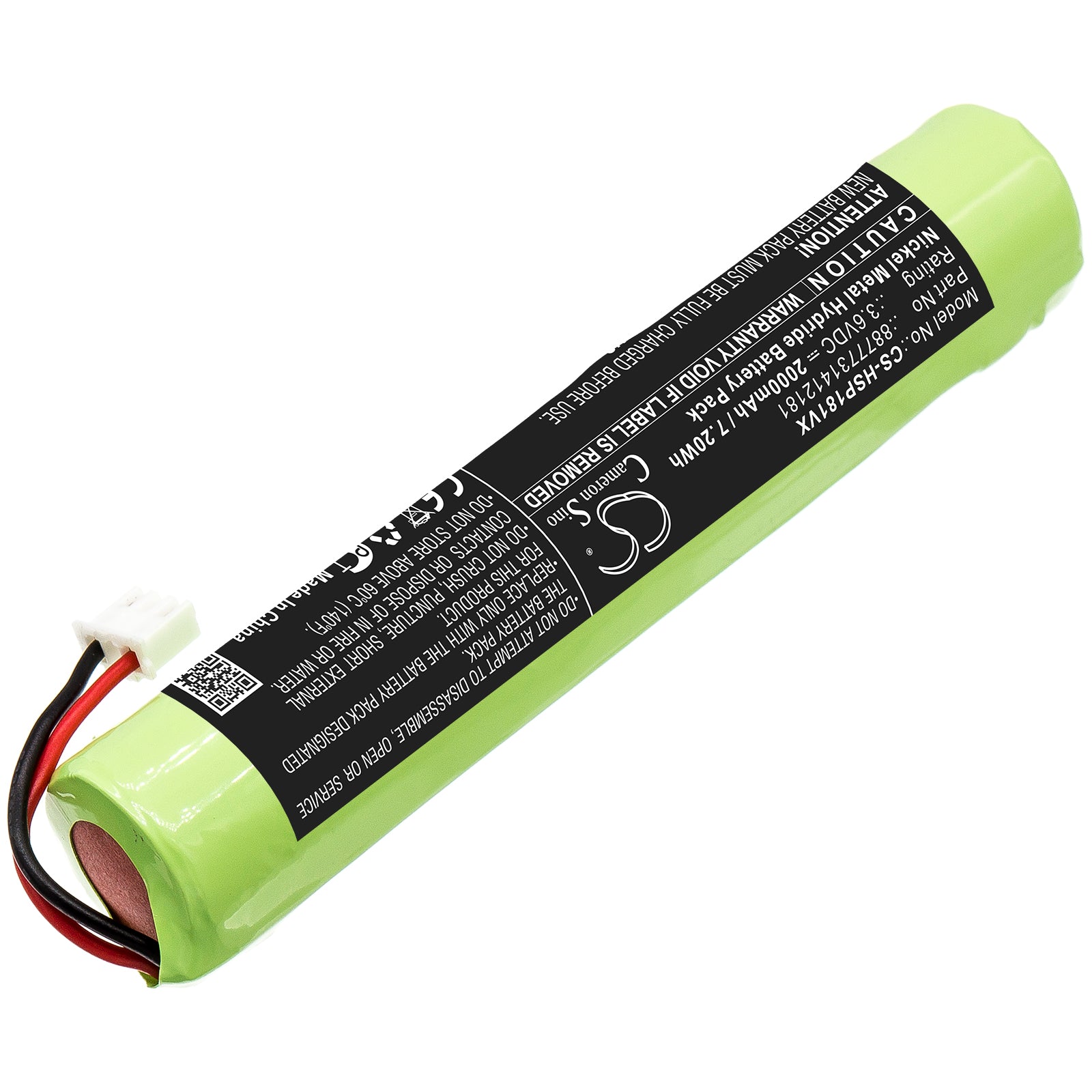 Ni-MH Battery fits Hurricane, 8877731412181 3.6V, 2000mAh – Bild 2