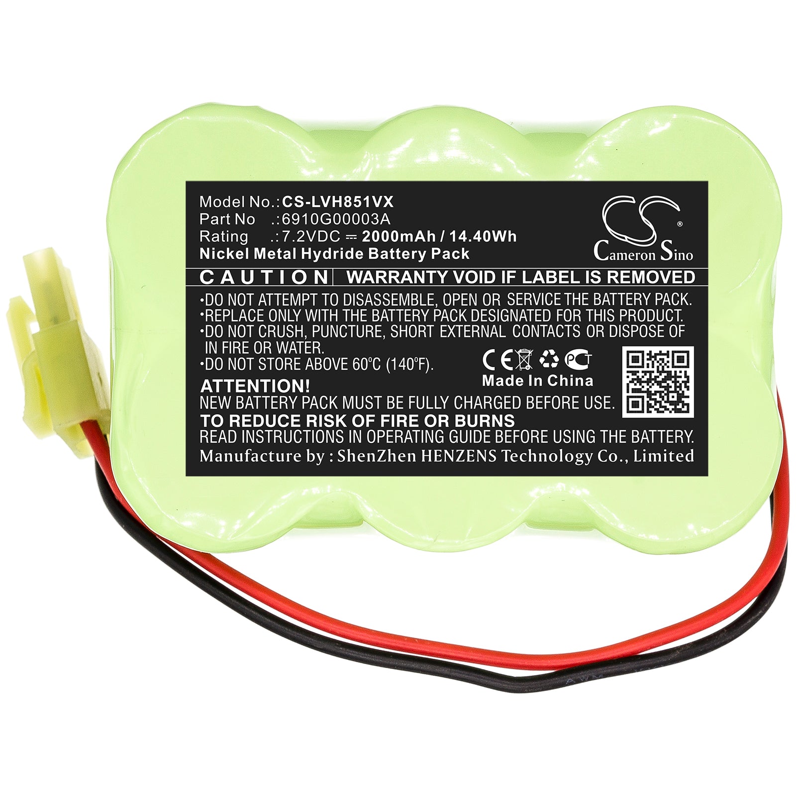 Ni-MH Battery fits Lg, 6910g00003a 7.2V, 2000mAh – Bild 3