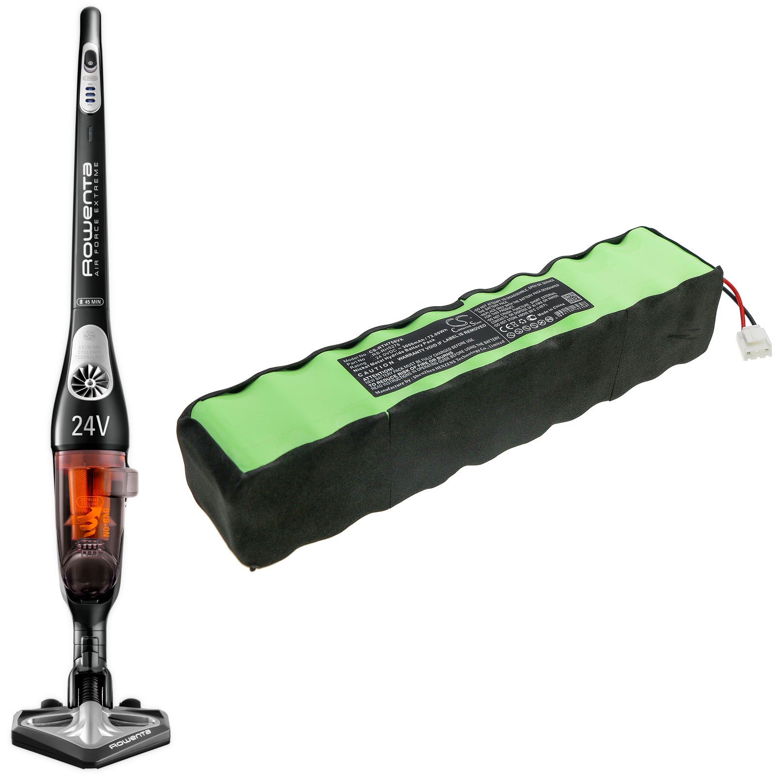 Ni-MH Battery fits Rowenta, Rs-rh5278 24.0V, 3000mAh – Bild 6