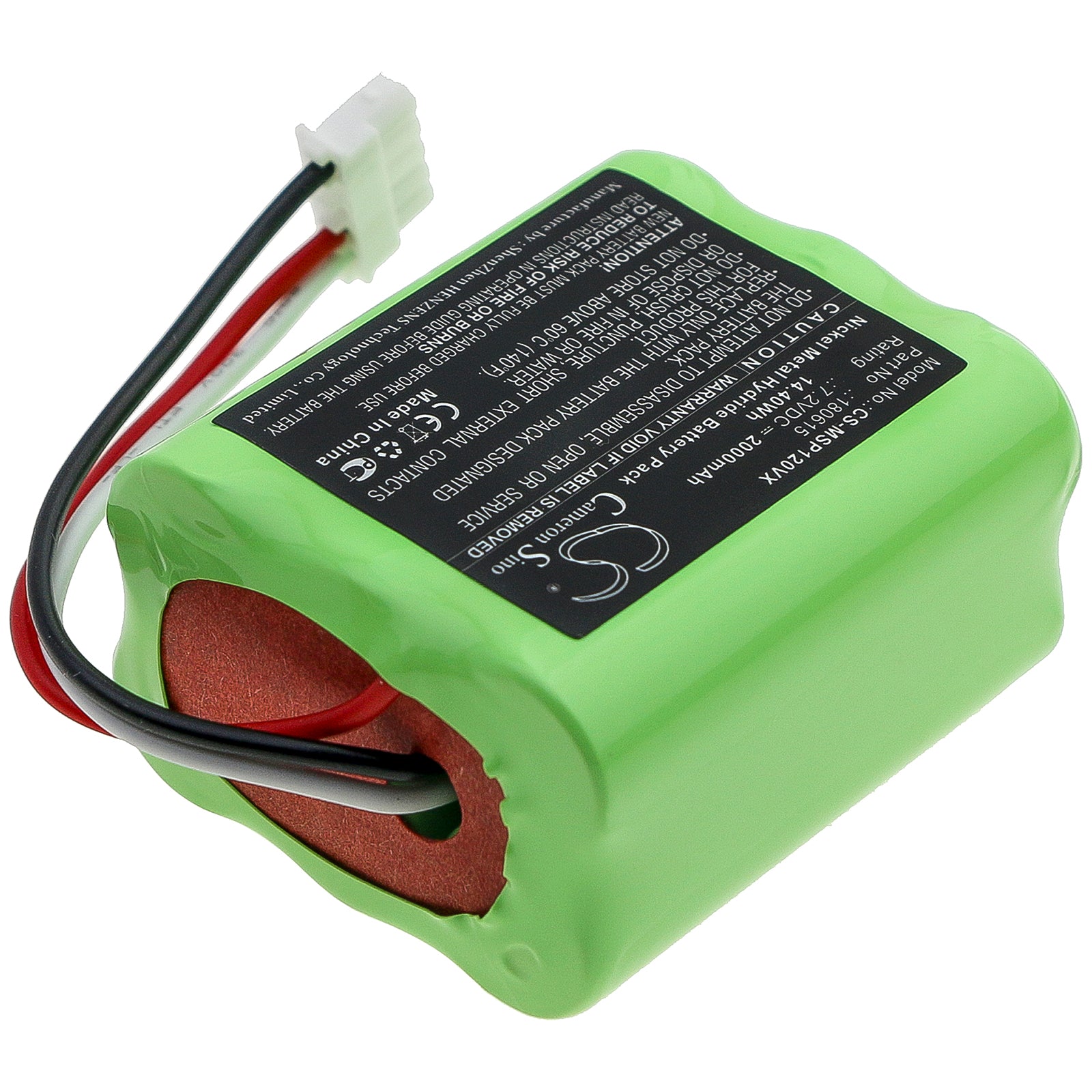 Ni-MH Battery fits Mamibot, 180615 7.2V, 2000mAh – Bild 2