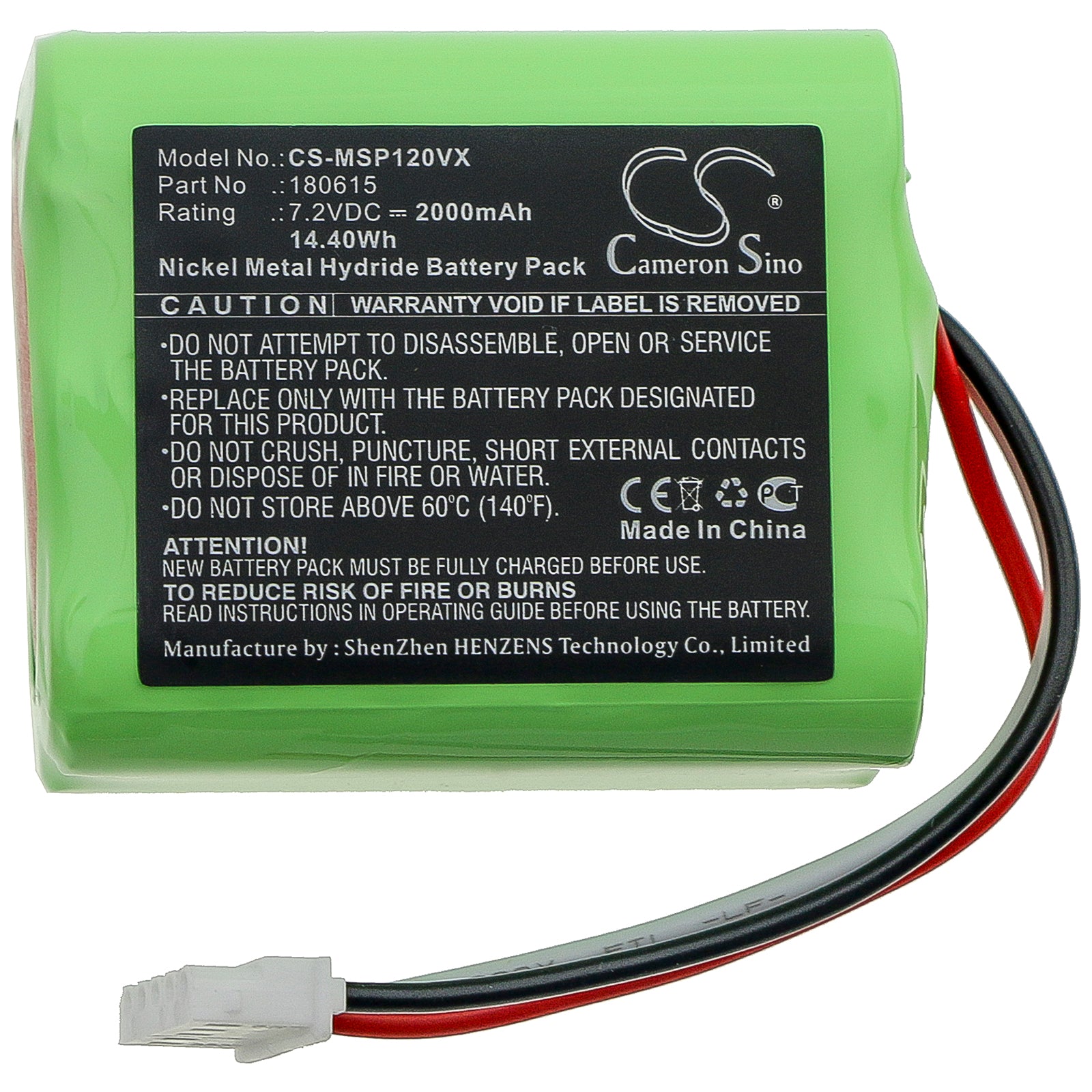 Ni-MH Battery fits Mamibot, 180615 7.2V, 2000mAh – Bild 3