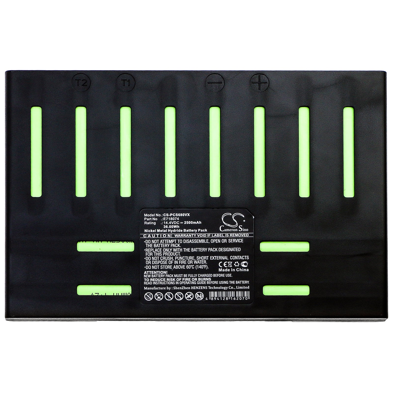 Ni-MH Battery fits Proscenic, E718074 14.4V, 2500mAh – Bild 5