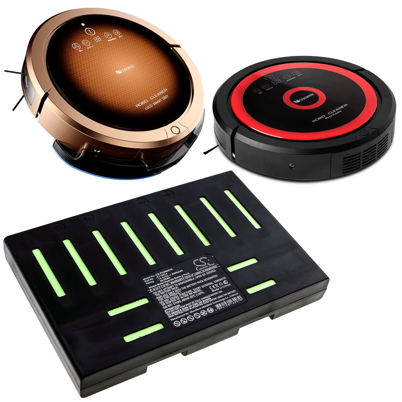 Ni-MH Battery fits Proscenic, E718074 14.4V, 2500mAh – Bild 6