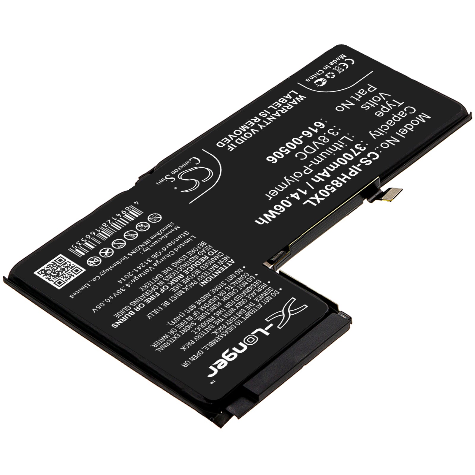 Li-Polymer Battery fits Apple, A1921, A2014, A2100 3.8V, 3700mAh – Bild 2