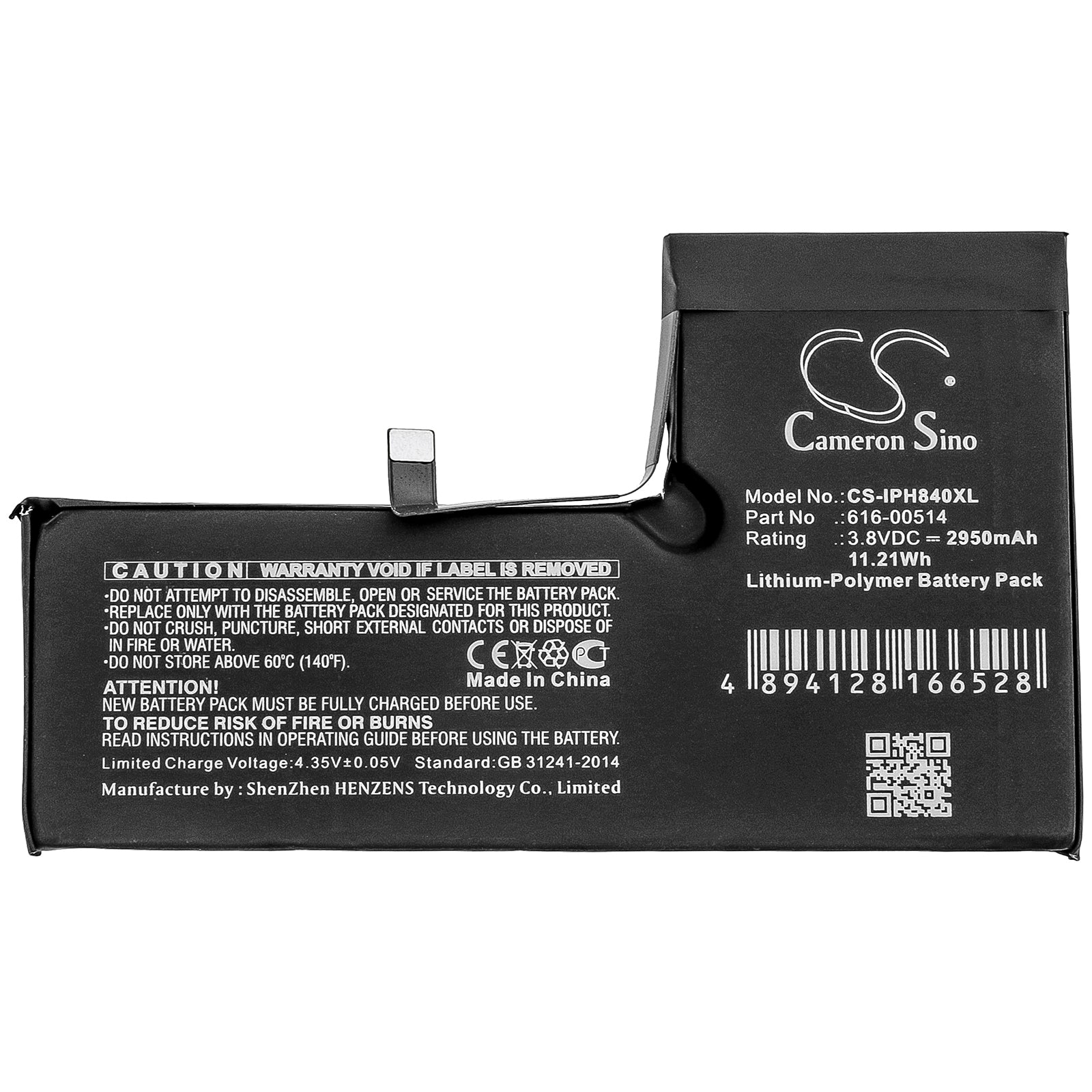 Li-Polymer Battery fits Apple, A1920, A2097, A2098 3.8V, 2950mAh – Bild 3
