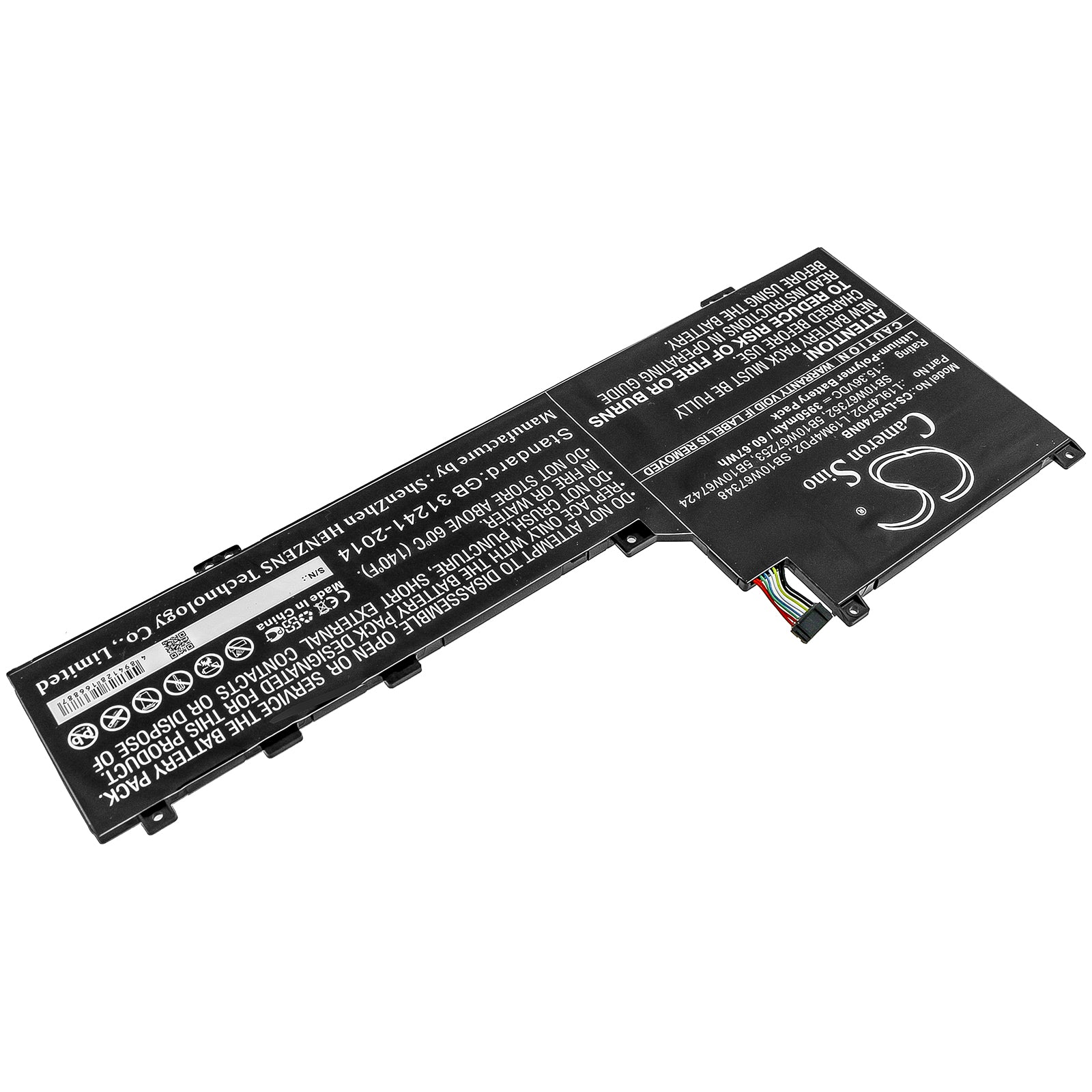 Li-Polymer Battery fits Lenovo, Ideapad S740-14iil, Ideapad S740-14iil-81rt, Yoga S740 14 15.36V, 3950mAh – Bild 2