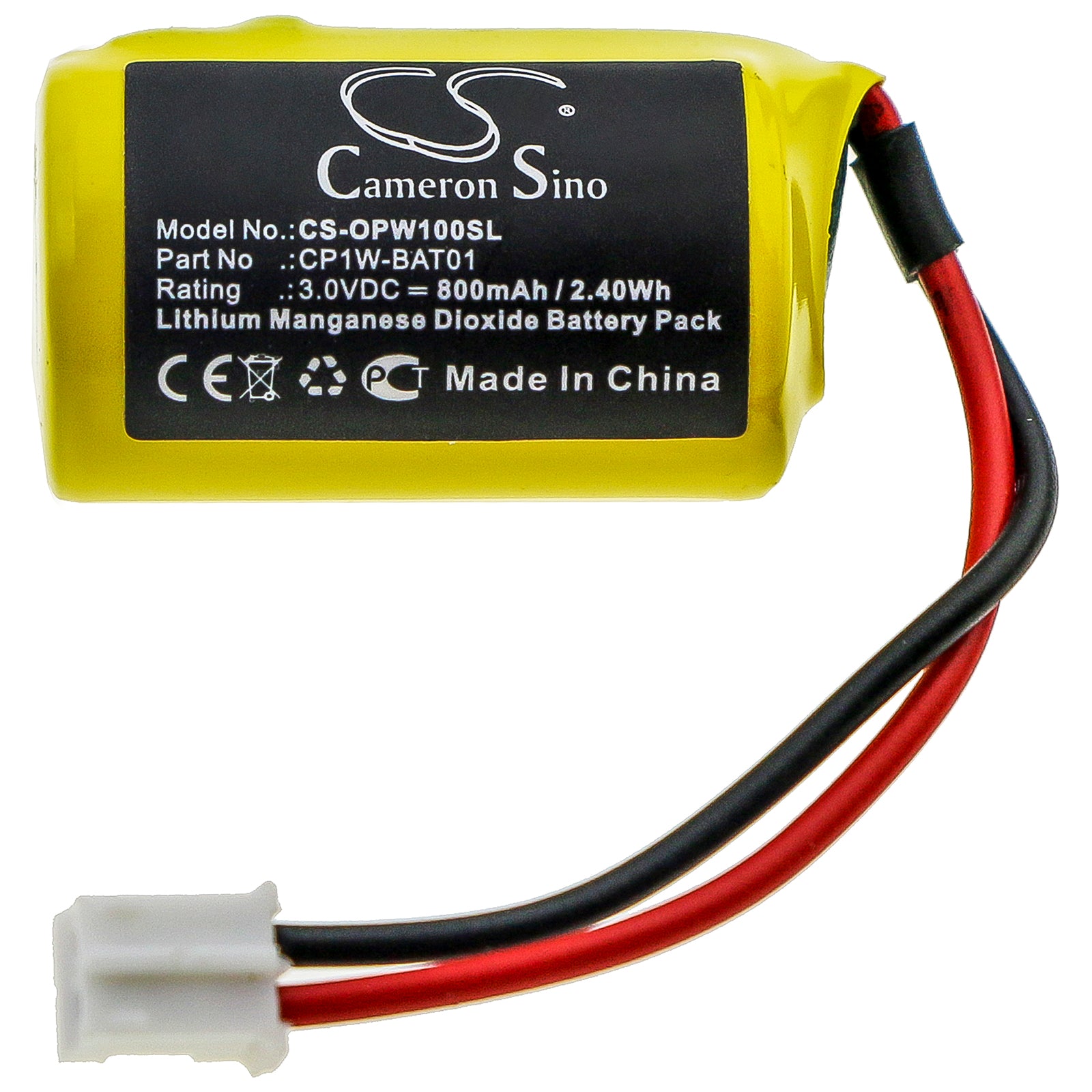 Li-MnO2 Battery fits Omron, Cp1w-bat01 3.0V, 800mAh – Bild 3