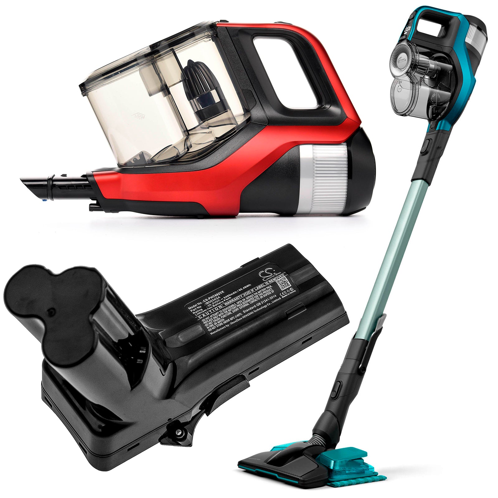 Li-ion Battery fits Philips, Fc6823/01, Fc6826/01, Speedpro Max 25.2V, 2400mAh – Bild 6