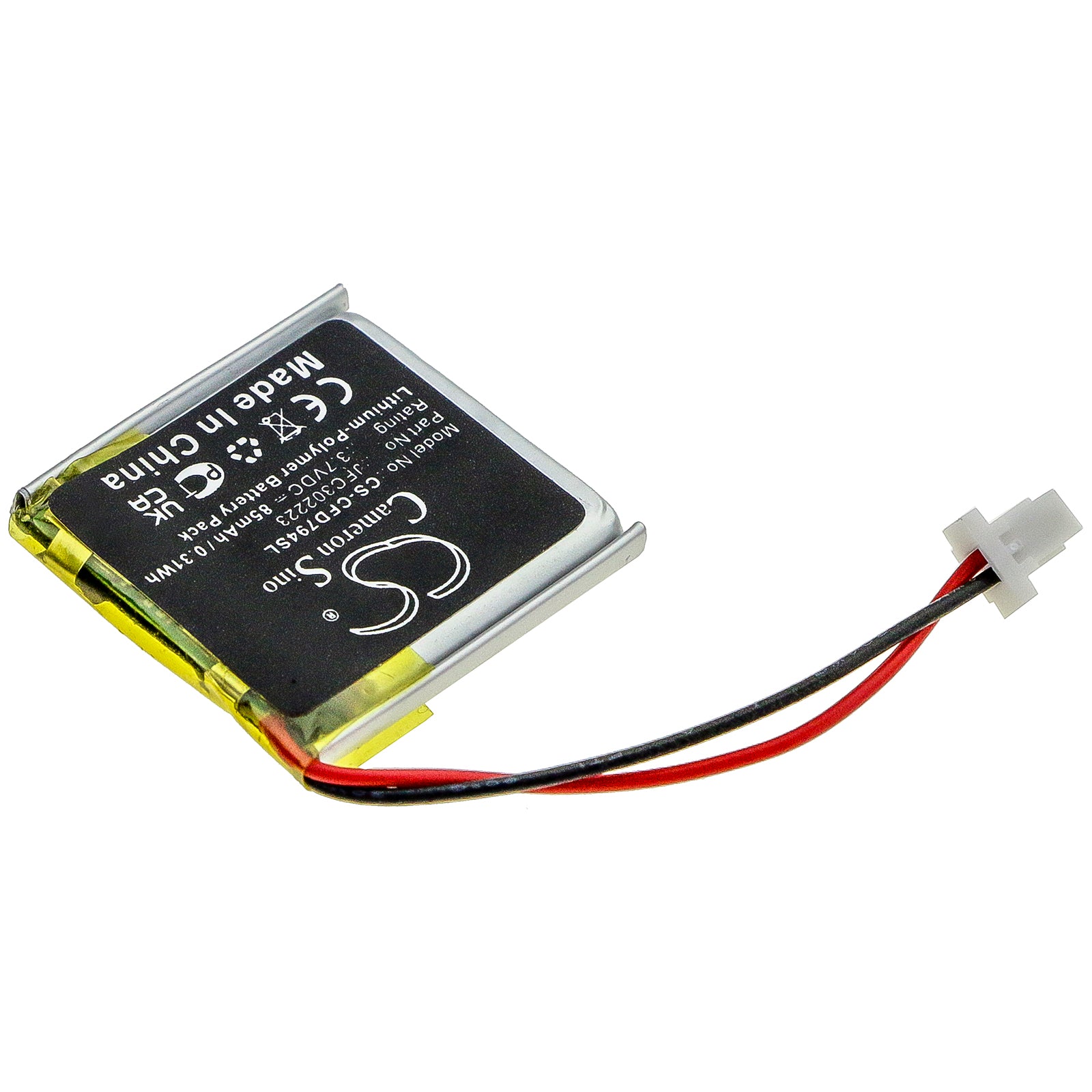 Li-Polymer Battery fits Python, 7756p 3.7V, 85mAh – Bild 2
