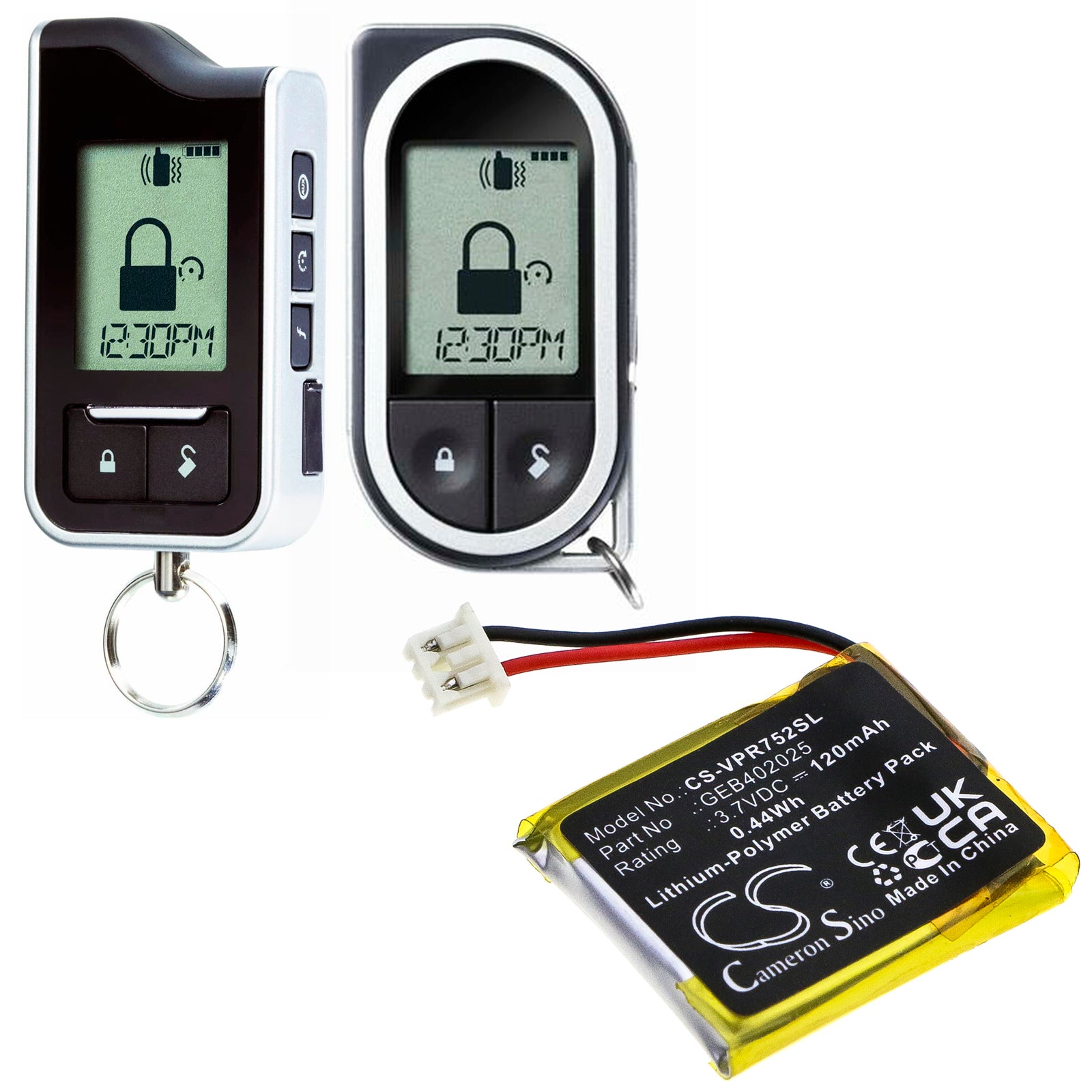 Li-Polymer Battery fits Python, 7752p 3.7V, 120mAh – Bild 6